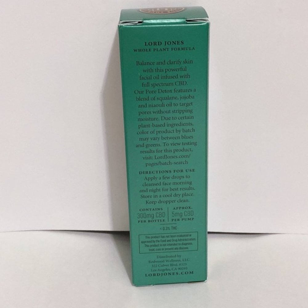 Lord Jones Pore Detox Face Oil Full Size 1oz - Picture 4 of 5